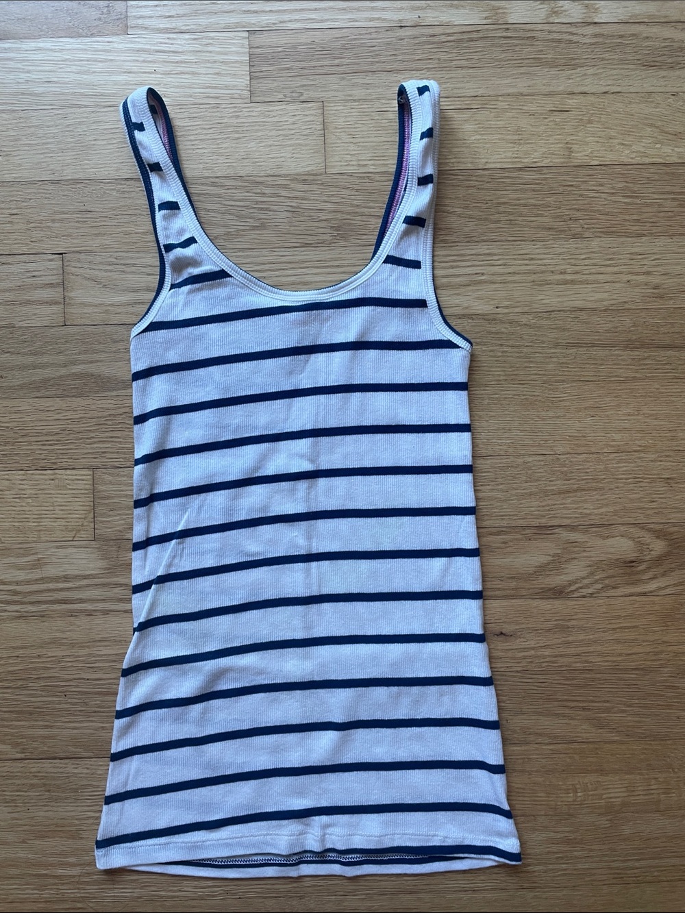 Women’s Striped Navy and White Tank